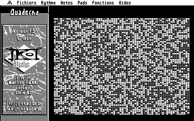 Quaderno Opening screen